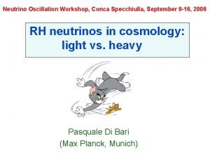 Neutrino Oscillation Workshop Conca Specchiulla September 9 16
