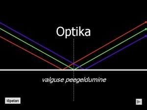 Valguse peegeldumine