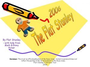 Flat stanley travel journal