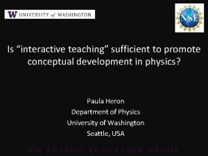Is interactive teaching sufficient to promote conceptual development