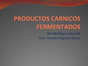 Productos carnicos fermentados