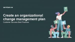 Create an organizational change management plan Customer Success