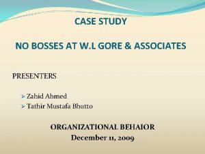 Gore case study