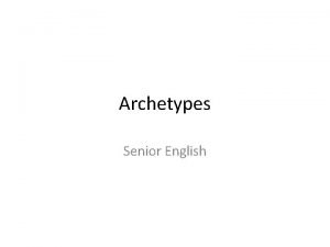 English archetypes