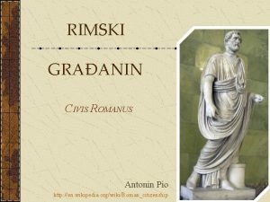 RIMSKI GRAANIN CIVIS ROMANUS Antonin Pio http en