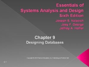Essentials of Systems Analysis and Design Sixth Edition