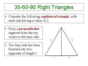 30 60 90 right triangle