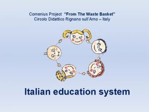 Comenius Project From The Waste Basket Circolo Didattico