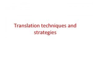 Translation loss