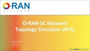ORANSC Network Topology Simulator NTS by Alex Stancu
