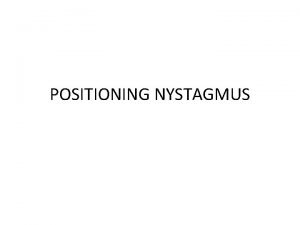 Nystagmus market trends