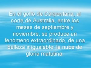 Golfo de carpentaria