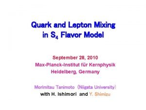 Quark and Lepton Mixing in S 4 Flavor