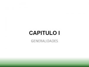 CAPITULO I GENERALIDADES ANTECEDENTES Sinergy Team Ca Ltda