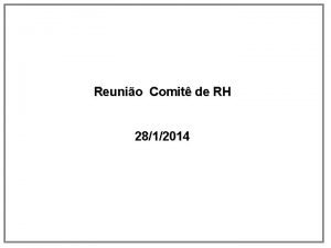 Reunio Comit de RH 2812014 Pauta ABRAINC Plano