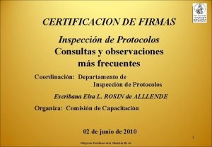 Certificación de firmas