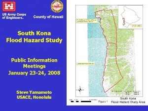 County of Hawaii South Kona Flood Hazard Study