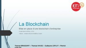 Blockchain schéma explicatif