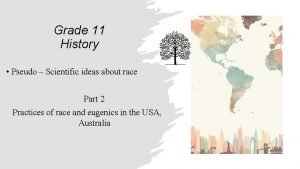 Ideas of race grade 11