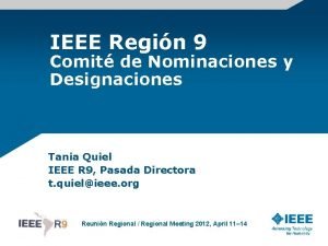 IEEE Regin 9 Comit de Nominaciones y Designaciones