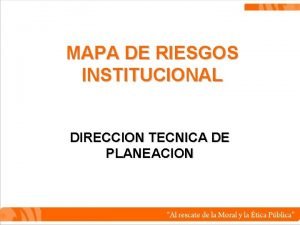 Mapa institucional