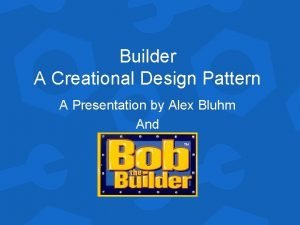 Builder creational pattern