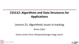 CS 5112 Algorithms and Data Structures for Applications