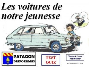 Les voitures de notre jeunesse TEST QUIZ Cliquez