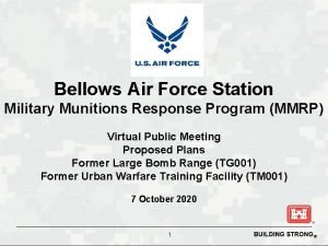 Bellows Air Force Station Military Munitions Response Program