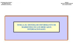 PROGRAMA DE DOCTORADO EN ADMINISTRACIN UNIVERSIDAD DE SEVILLA