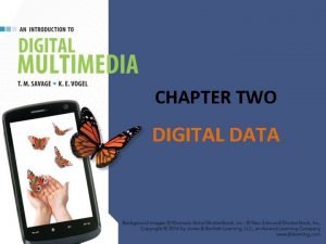 CHAPTER TWO DIGITAL DATA CHAPTER HIGHLIGHTS Elements of