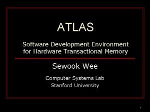 ATLAS Software Development Environment for Hardware Transactional Memory