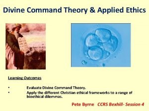 Divine command theory weaknesses