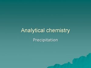 Analytical chemistry