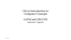 Computing 105m series gates