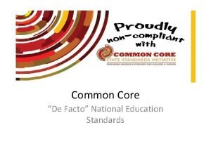 Common Core De Facto National Education Standards SPUNKYHOMESCHOOL