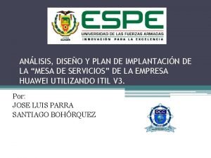 ANLISIS DISEO Y PLAN DE IMPLANTACIN DE LA