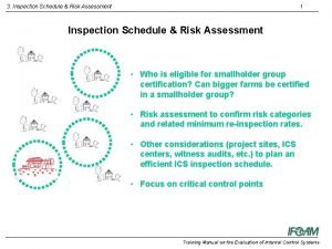 3 Inspection Schedule Risk Assessment 1 Inspection Schedule