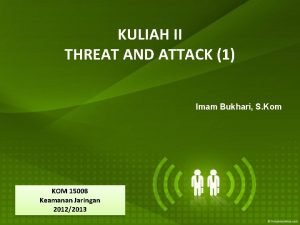 KULIAH II THREAT AND ATTACK 1 Imam Bukhari