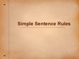 S s sentence formula