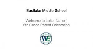 Eastlake middle school schedule