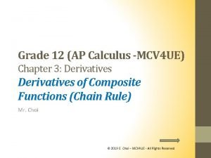 Grade 12 AP Calculus MCV 4 UE Chapter