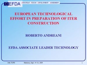 European fusion development agreement