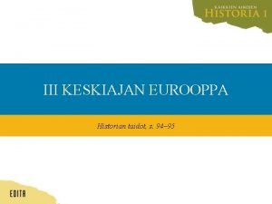 Euroopan tärkeimmät kauppareitit keskiajalla