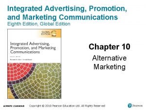 Integrated Advertising Promotion and Marketing Communications Eighth Edition