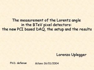 Lorentz angle