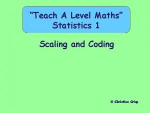 A level maths coding