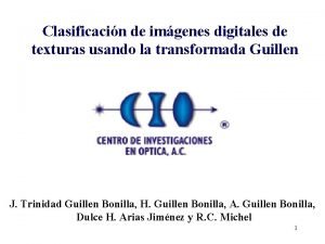 Clasificacin de imgenes digitales de texturas usando la