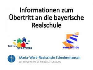 Informationen zum bertritt an die bayerische Realschule Was