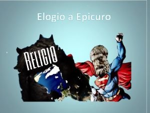 Elogio ad epicuro